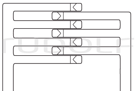 RU 4724-25 / Divaricatore Weitlaner, Acuti 24cm, 3x4 Denti