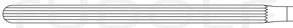 RU 6540-23 / Pinza Intestinal Mayo-Robson, Recta, 23 cm
