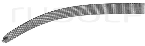 RU 3011-22 / Pince Hémostat. Ochsner-Kocher, Courbée 1 x 2 Dents, 22 cm