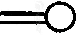 RU 7906-05/20 / Circular Cut Knife, Angled 90°, 2 mm, 16 cm - 6 1/4"