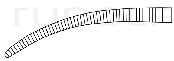 RU 3021-16 / Art. Klemme Pean, Fein, geb. 16,0 cm