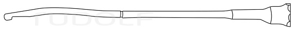 RU 7243-04 / Curetta Per Biopsia Mod. München 4mm, 27cm
