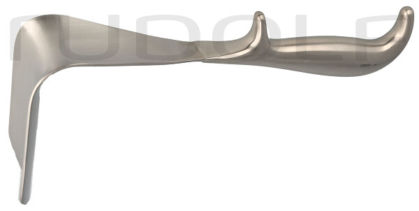 RU 7082-02 / Specolo Vaginale Doyen, Fig. 2, 85x60mm Leggermente Concavo, 24cm