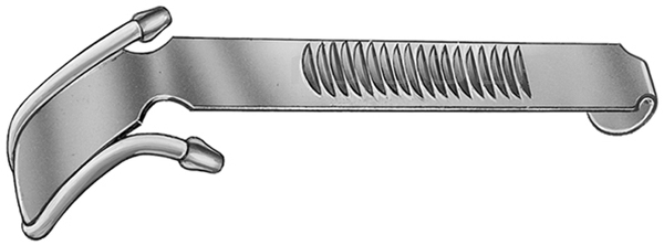 RU 8381-05 / Tongue Blade Davis-Meyer, 33 x 95mm
, with Anaesthetic Tubes On Both Sides