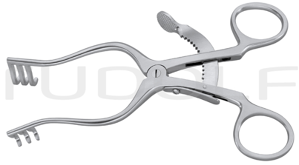 RU 4709-14 / Wundsperrer Cloward, Stumpf, 3x3Z. 14,5 cm