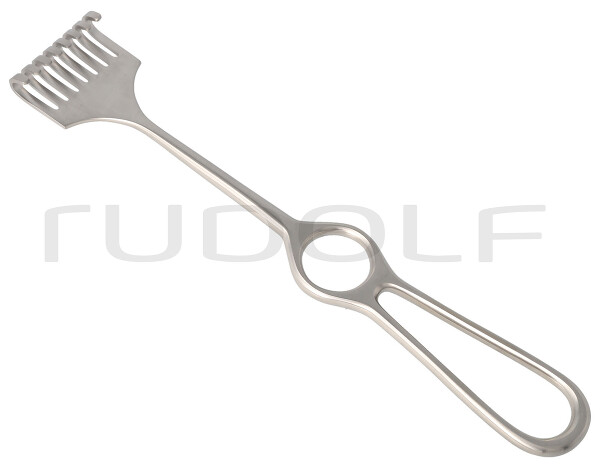 RU 4501-08 / Divaricatore Volkmann, Smusso, 8 Denti 22,5 cm