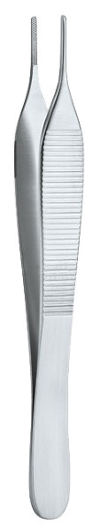 RU 4035-32 / Pinza Anatomica Adson-Standard Zigrinatura A Croce, 12,0cm