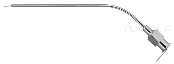 RU 7842-14 / Suction Tube Rosen (House), Curved, LUER-LOCK Cone (Female), O Ø 1.5 mm,