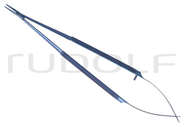 RU 5862-34T / Micro Needle Holder, Titan Str., W/O. Ratchet, 18cm, 7"