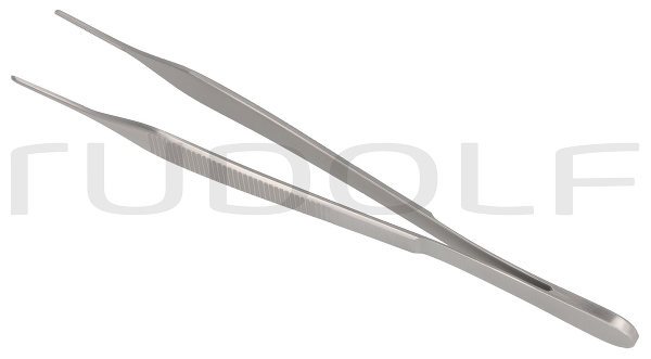 RU 7585-15 / Atraumatica Forceps Adson, Straight, 1.5 mm, 15 cm - 6"