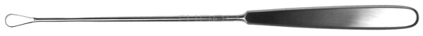 RU 7300-02 / Curetta Uterina Sims, Malleabile, Tagl. 28,0 cm, Fig. 2,8,5 mm