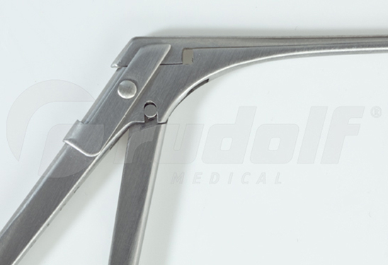RU 7890-22/10 / Micro Ear Forceps, Straight, Serrated, Shaft Length 10 cm - 4",