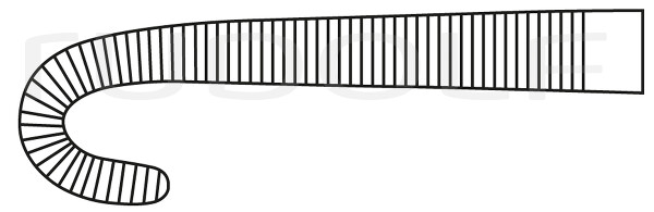 RU 3387-02 / Tonsil Fcps Negus, Cvd., Fig. 2 19 cm, 7,5"
