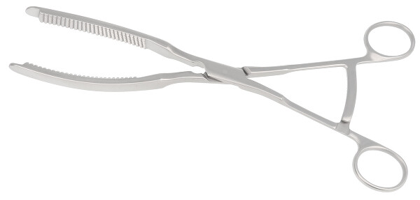 RU 6800-10 / Liver Forceps Beckurts, 24.5 cm - 9 3/4" Small Model