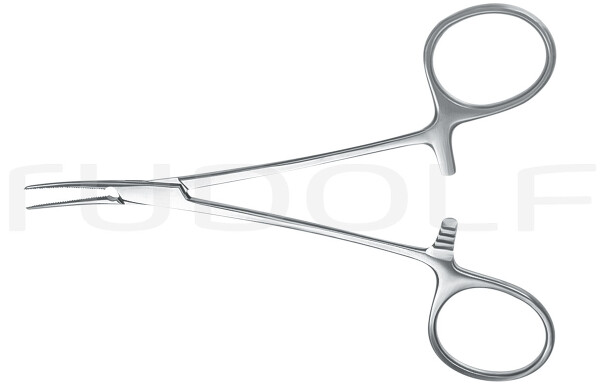 RU 3121-12 / Pinza Emostatica Micro-Mosquito, Curva 12cm