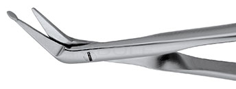 RU 1772-25R / Gefässschere, m. Knopf, Rundgriff, 25° Streamline 18,0 cm