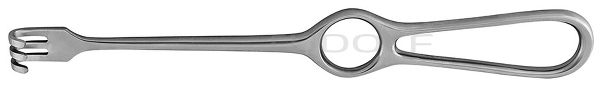 RU 4501-03 / Retractor Volkmann, Blunt, 3 Prongs 22,5 cm, 8 3/4"