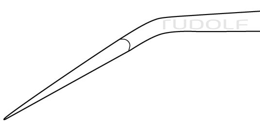 RU 5319-30 / Osteotome, Dahmen, Angled 30cm, 12", 25mm