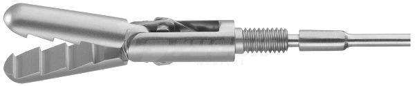 RS000-507 / Aufsatz Fasszange Alligator, Doppelbeweglich, Ø 5 mm