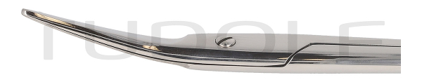 RU 1132-14HP / Scissors New Suture, Bl/Bl, Cvd., High Pol. 14,5 cm, 5,75"