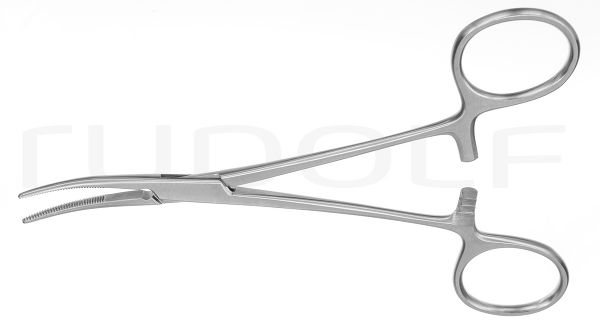 RU 3051-14 / Hemost. Fcps Kelly, Cvd. 14,5 cm - 5 3/4"