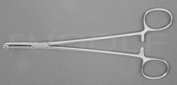 RU 3387-02 / Pinza Per Tonsille Negus, Curva 19,0 cm