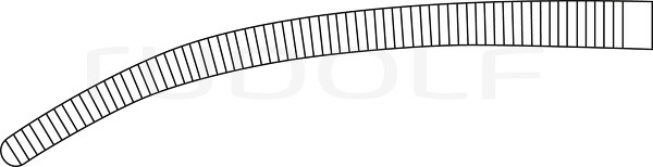 RU 3271-24 / Pinza Emostatica Sarot, Curva 24,0 cm