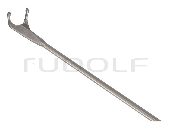 RU 8650-11/23 / Micro Fcps. CUP-SHP, Cvd Up, FF-MOV. Shaft Length 23cm/9", Conicø1/2mm, Jaw 1mm