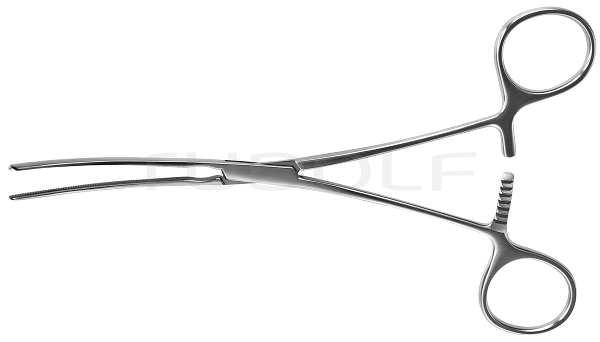 RU 6535-21 / Darmklemme Doyen, Atrauma, Gebogen, (L) 21 cm