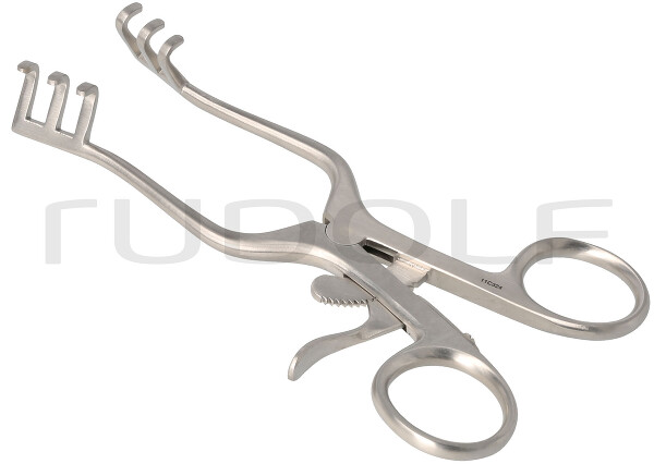 RU 4721-13 / Divaricatore Milligan, Smusso, 3x3 Denti 13cm