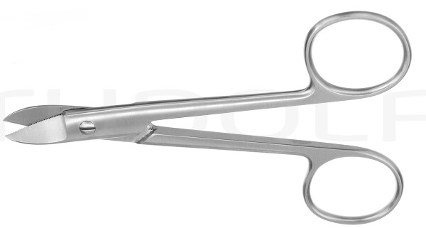 RU 2891-12 / Forbice Beebee Per Corona, St/St, Curva Dentellata, 12,0 cm
