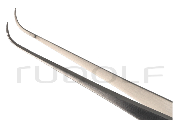 RU 4241-03 / Suture Tying Fcps. Micro Vise, Cvd. 13,5cm
, 5 1/4", 0,3mm
