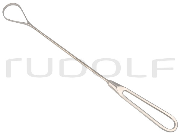 RU 7325-28 / Curetta Uterina Bumm, Malleabile, Fig. 6 Tagliente, 28,5mm, 29cm