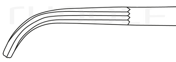RU 3361-19 / Pinza Emostatica Lahey 19,0 cm
