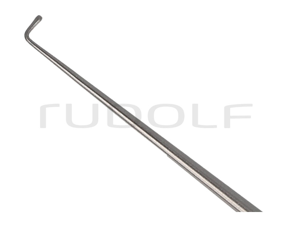 RU 7946-04 / Ohrhebel Wagener, Geknöpft, Figur 4, 90°, 3 mm, 14 cm