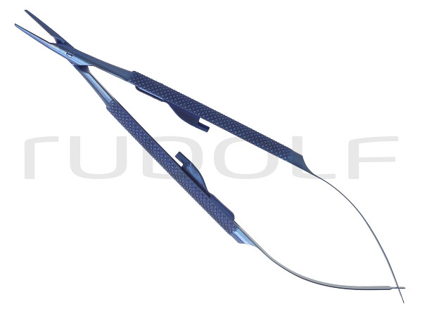 RU 5864-15H / Micro Nh Microgrip Streamline, Round Hdl. Str., W. Ratchet, Ti, 15cm, 6"