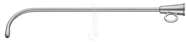 RU 7840-25 / Ear Catheter Hartmann, Curved, I Ø 2 mm, O Ø 4 mm, 13.5 cm - 5 1/4"
