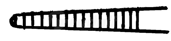 RU 7890-33 / Micro Pinza Aur., ANG-AR, 0.6 x 4 mm, 8 cm - 3 1/4"