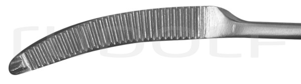 RU 3506-20 / Pince P. Le Péritoine Mikulicz, 1x2 Dents 20 cm