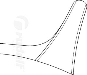 RU 8000-02 / Especulo Nasal Hartmann, Figura 2, 15 cm - 6"