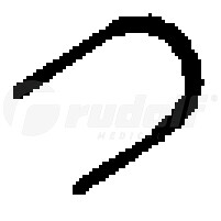 RU 8118-02 / Sinus Punch, Angled 2,5mm, Shaft 14,0cm/5 1/2", 22,0cm/8 3/4"
