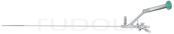 EU109-012 / Uretero-Renoscope, Autoclavable Semirigid, 8/9,8Fr, 12°, Wl430mm, with Lateral Offset Eyepiece