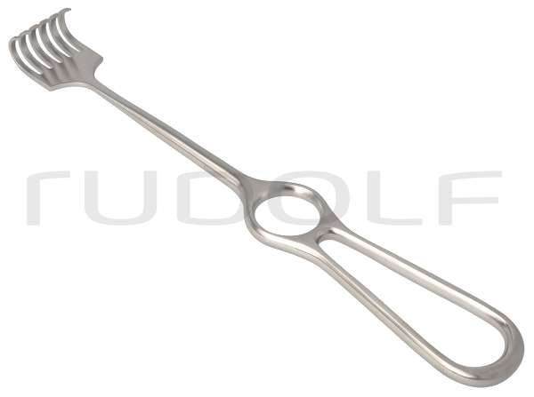 RU 4508-06 / Retractor Kocher, Semi-Sharp, 6 Prongs 22,5 cm
/8 3/4"