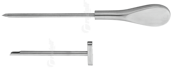 RU 8370-02 / Sinuscopy Trocar, 5mm
, Wl Wl 9,5 cm
/3 3/4", 17,0cm
/ 6 3/4", 5 mm