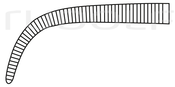 RU 3979-36 / Pinza Emostatica Coller-Crile, Curva 16,0 cm