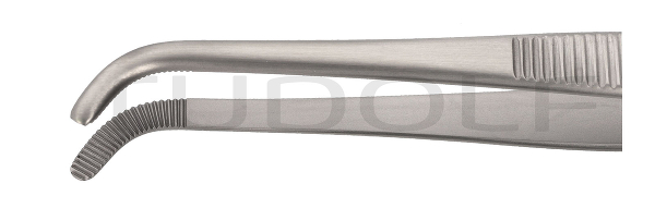 RU 4001-16 / Pinzette Anatomisch Standard, geb. 16,0 cm