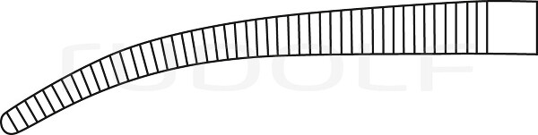 RU 3275-18 / Pince Hémostat. Crafoord, Courbée, 18 cm 18,0 cm