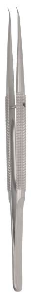 RU 4069-18 / Mikro-Pinzette, geb. Fadenplatte 6x0,4 mm, 18,0 cm