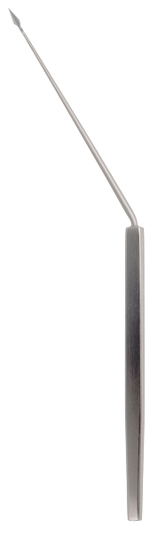RU 7971-16 / Parazentesenadel Politzer, Seitlich Gewinkelt, (L) 16,5 cm