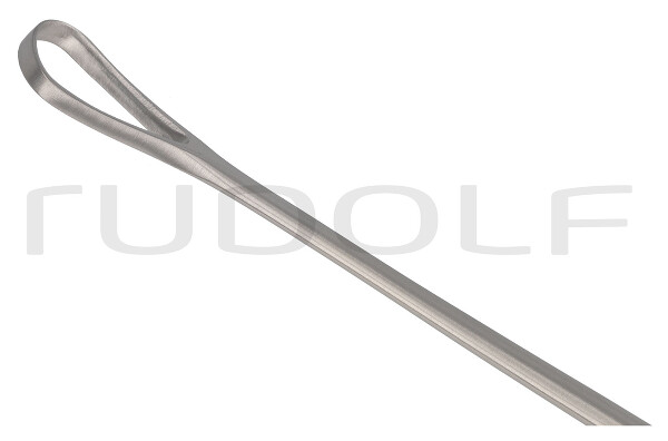 RU 7320-12 / Curetta Uterina Recamier, Malleab., Smussa 31,0 cm, Fig. 5,12 mm
